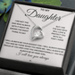 To daughter from Dad - Forever Love Necklace