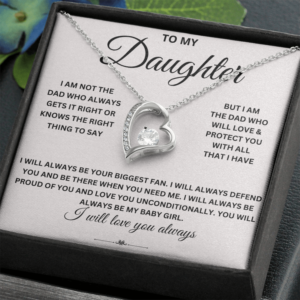 To daughter from Dad - Forever Love Necklace