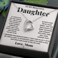 Forever love necklace from mom to daughter