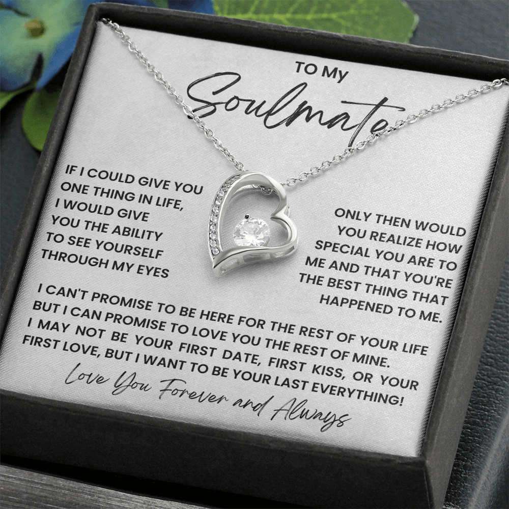 To my soulmate - forever love necklace