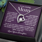 To Mom from Daughter. Forever love necklace