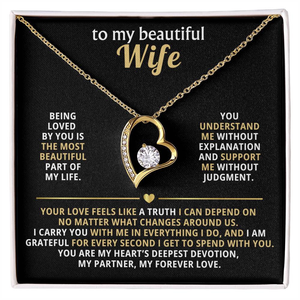 To my beautiful wife forever love
