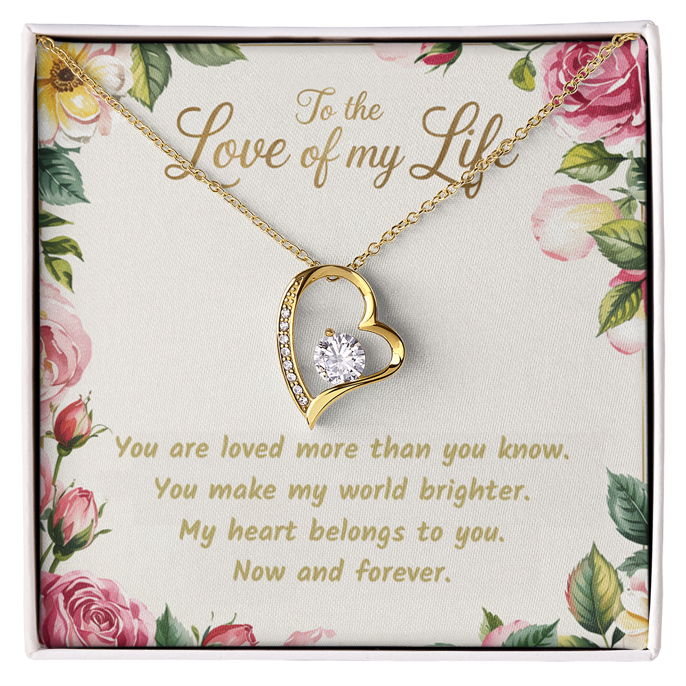 To the Love of My Life. Forever Love Necklace