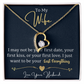 To my wife - forever love necklace