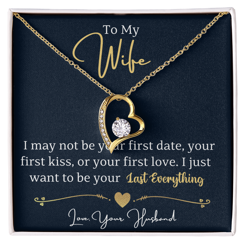 To my wife - forever love necklace