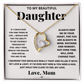 Forever love necklace from mom to daughter