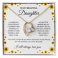 My beautiful daughter forever love necklace
