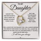 To daughter from Dad - Forever Love Necklace
