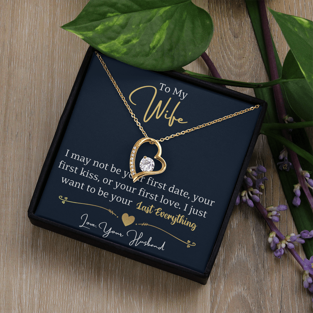 To my wife - forever love necklace