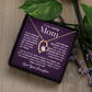 To Mom from Daughter. Forever love necklace