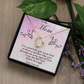 To My Mom Forever love necklace