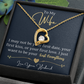 To my wife - forever love necklace