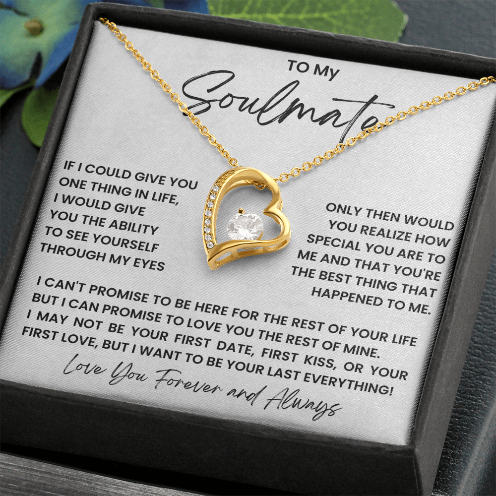 To my soulmate - forever love necklace