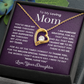 To Mom from Daughter. Forever love necklace