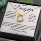 To daughter from Dad - Forever Love Necklace
