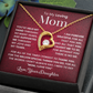 To my loving Mom forever love necklace