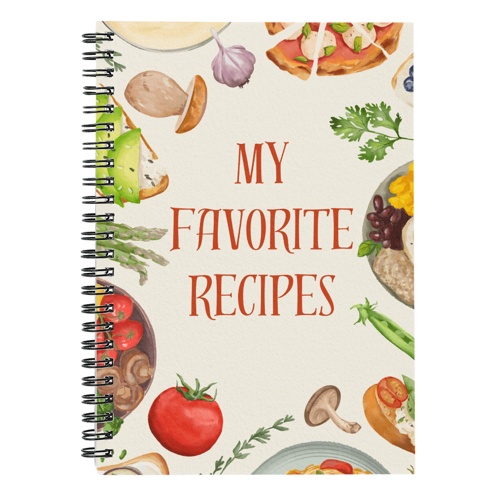 My Favorite Recipes spiral journal
