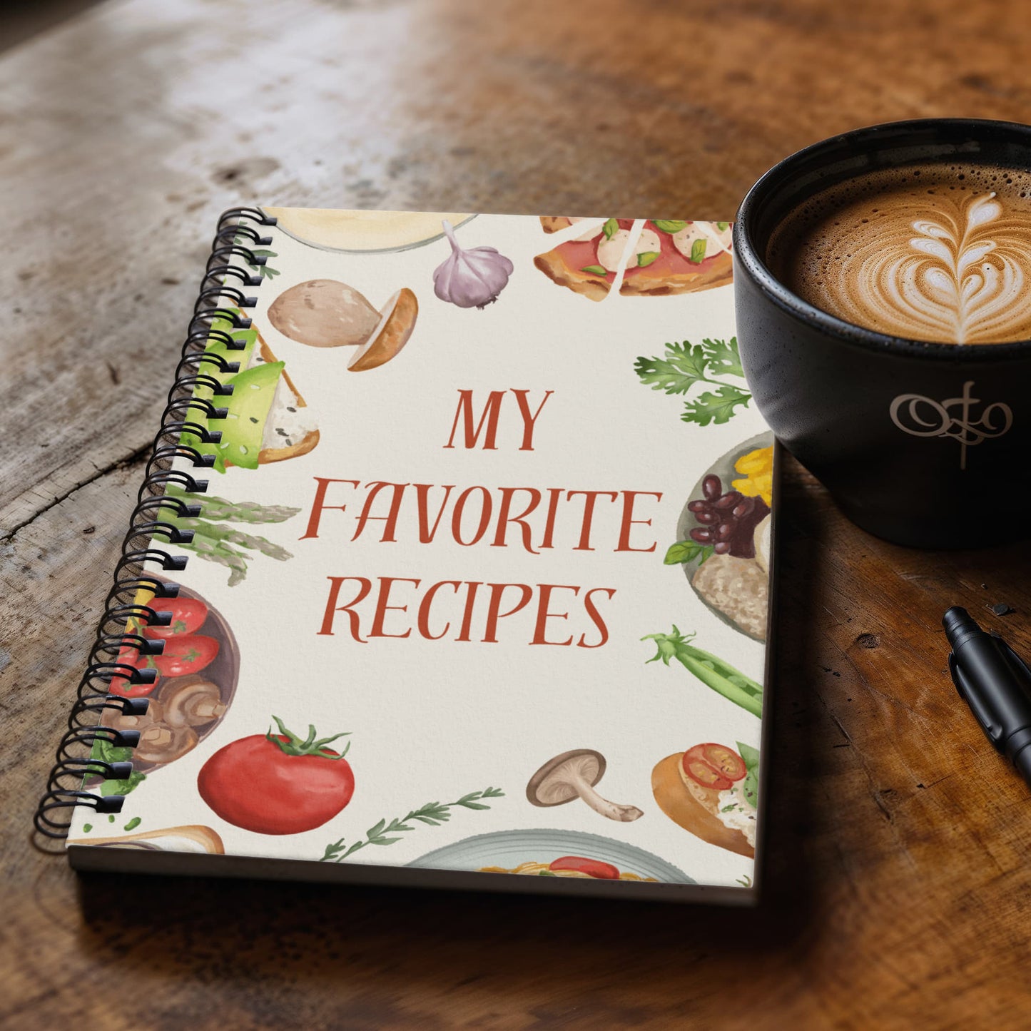 My Favorite Recipes spiral journal