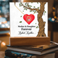 Mother and Daughter acrylic forever love necklace
