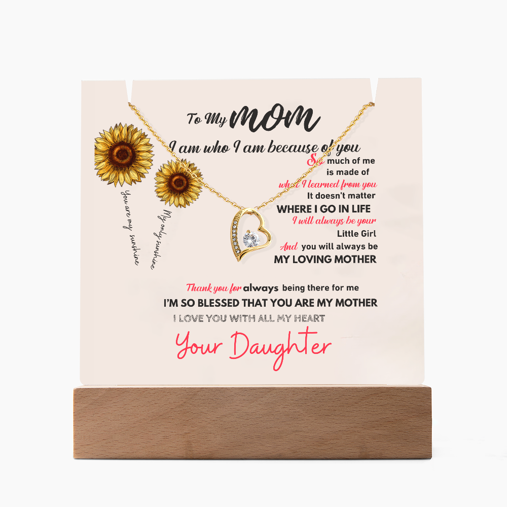 To my Mom from daughter acrylic with forever love