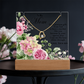 To my mom, forever love necklace on acrylic