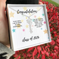 Graduation name necklace gift for niece.