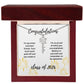 Graduation name necklace gift for sister