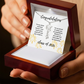Graduation name necklace gift for sister