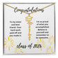 Graduation name necklace gift for sister