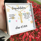 Graduation name necklace gift for niece.