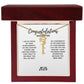Graduation name necklace for daughter