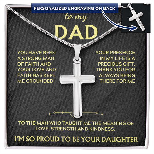 To my Dad from daughter cross