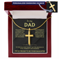 To my Dad from daughter cross