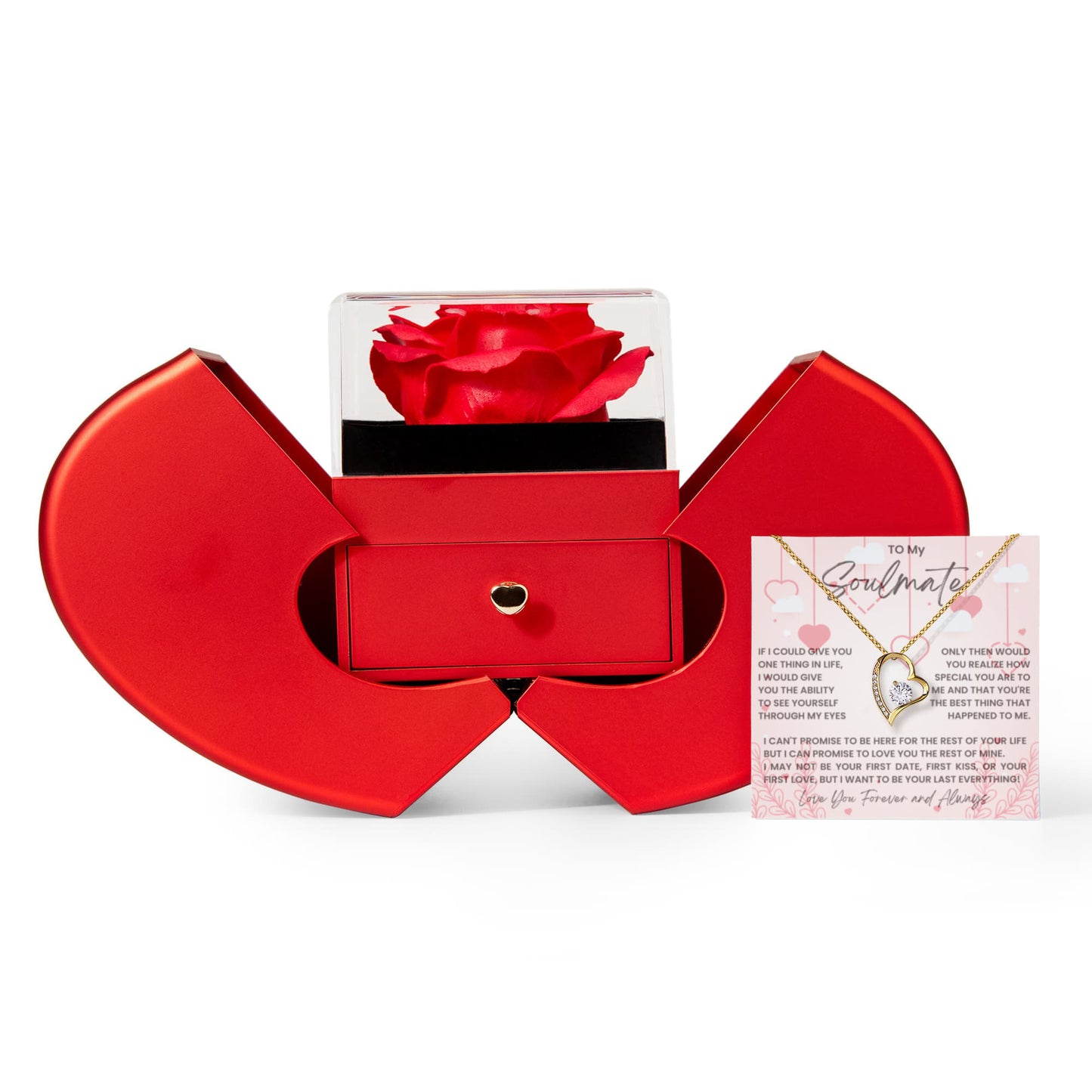 To my soulmate forever love in heart box