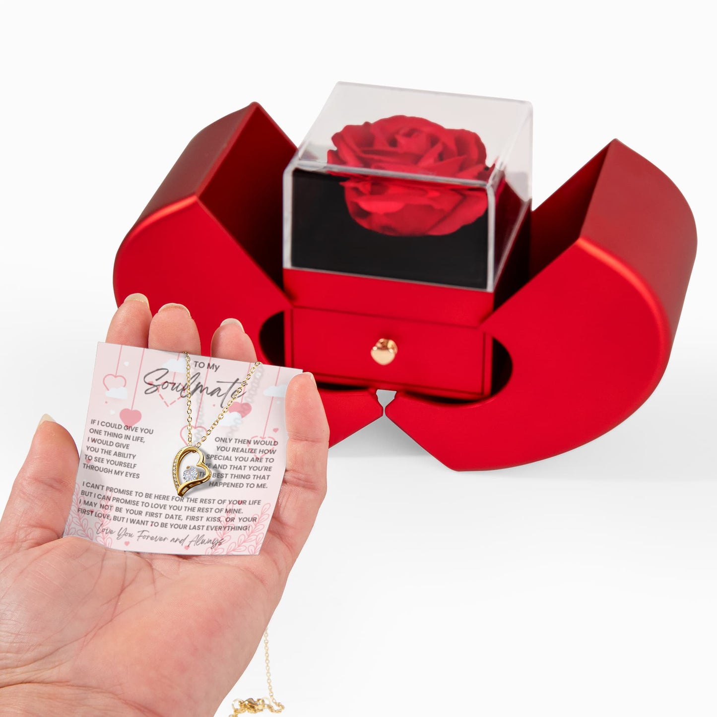 To my soulmate forever love in heart box