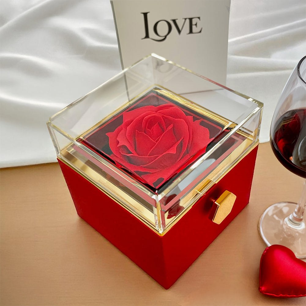 To My Daughter Forever Love necklace in rose box