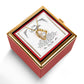 To My Daughter Forever Love necklace in rose box