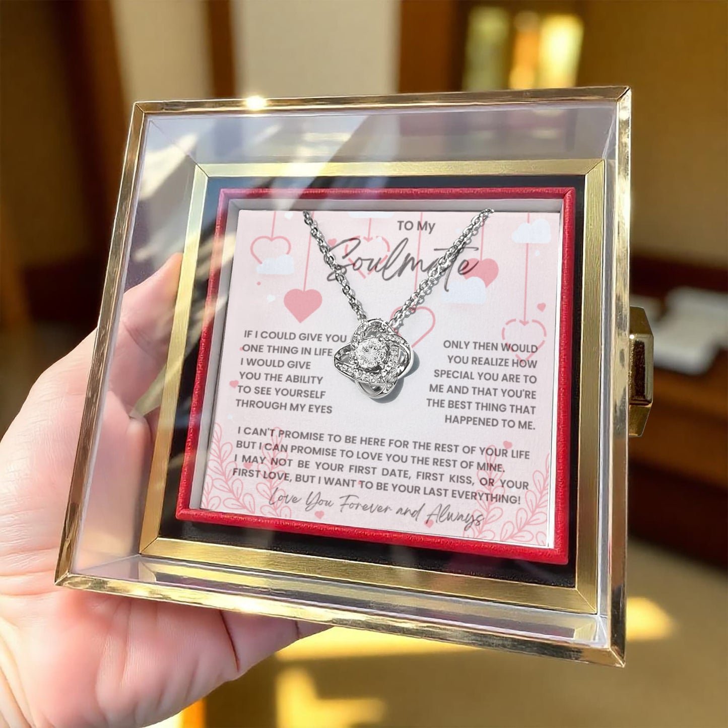 To My Soulmate in Rotating Rose Box