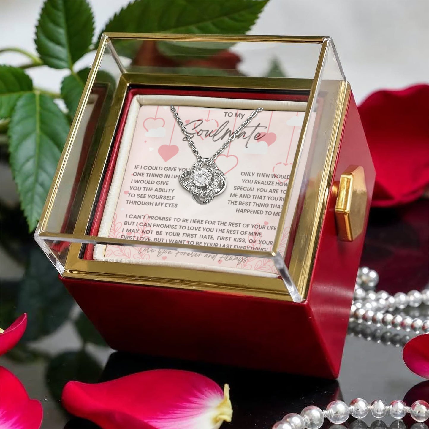 To My Soulmate in Rotating Rose Box