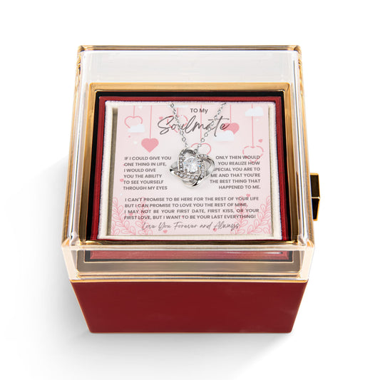 To My Soulmate in Rotating Rose Box