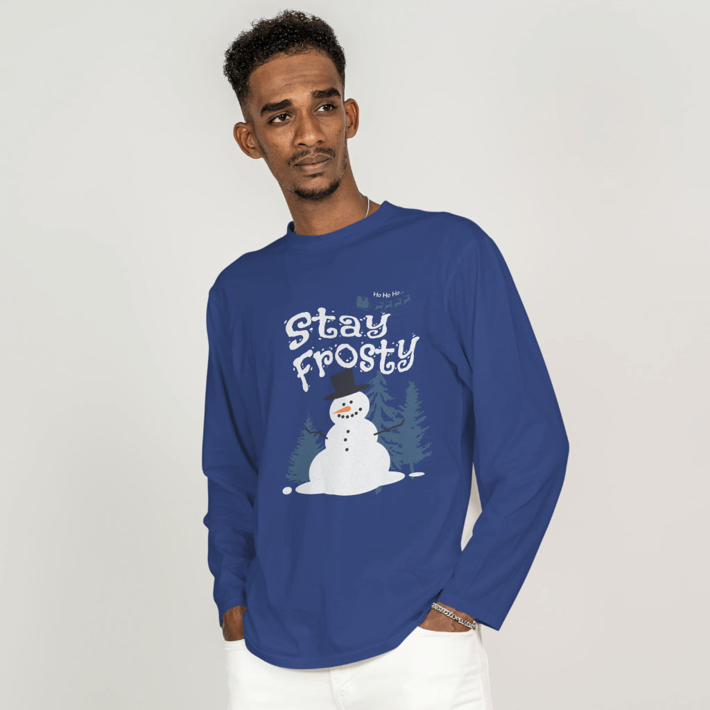 Stay Frosty Santa Christmas | Your Cool and Comfy Companion | Unisex Jersey Long Sleeve Tee | Embrace the coolness and stay fashionable