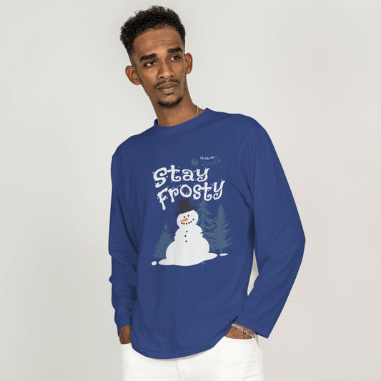 Stay Frosty Santa Christmas | Your Cool and Comfy Companion | Unisex Jersey Long Sleeve Tee | Embrace the coolness and stay fashionable